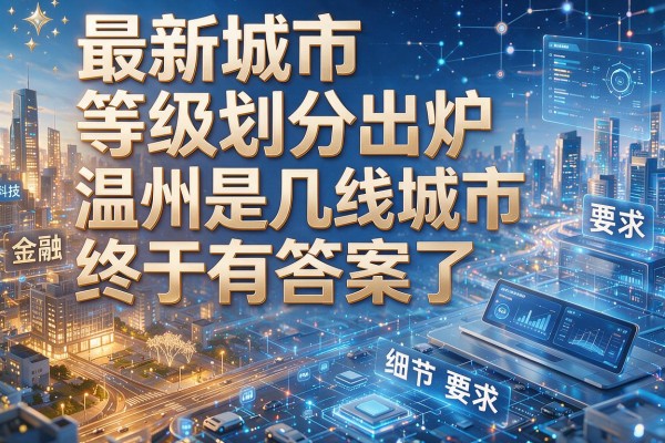 最新城市等级划分出炉 温州是几线城市终于有答案了