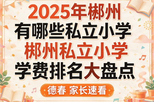 2025年郴州有哪些私立小学及郴州私立小学学费排名大盘点家长速看