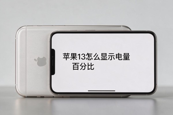 苹果13怎么显示电量百分比