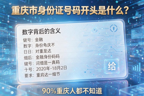 重庆市身份证号码开头是什么?数字背后的含义90%的重庆人都不知道