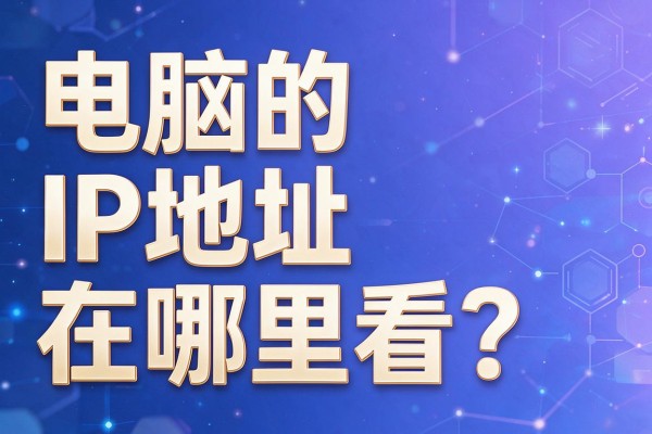 电脑的IP地址在哪里看?