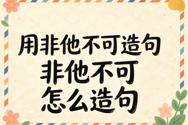 用非他不可造句，非他不可怎么造句
