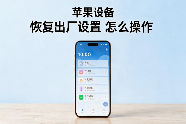 苹果设备恢复出厂设置怎么操作