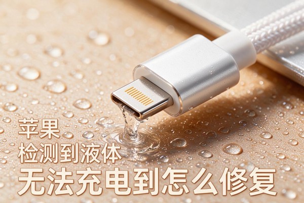 苹果闪电接口检测到液体无法充电怎么修复