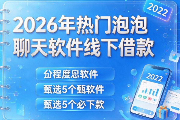 2026年热门泡泡聊天软件线下借款,甄选5个必下款的软件2022