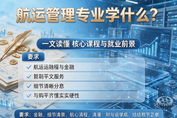 航运管理专业学什么?一文读懂核心课程与就业前景