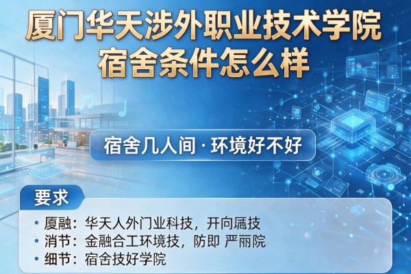 厦门华天涉外职业技术学院宿舍条件怎么样,宿舍几人间环境好不好