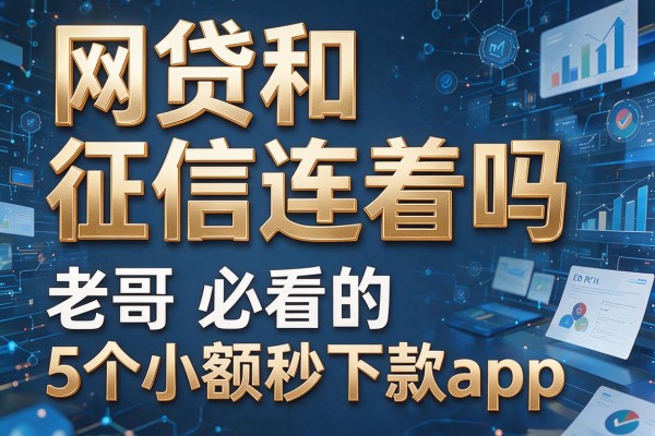 网贷和征信连着吗,老哥必看的5个小额秒下款app
