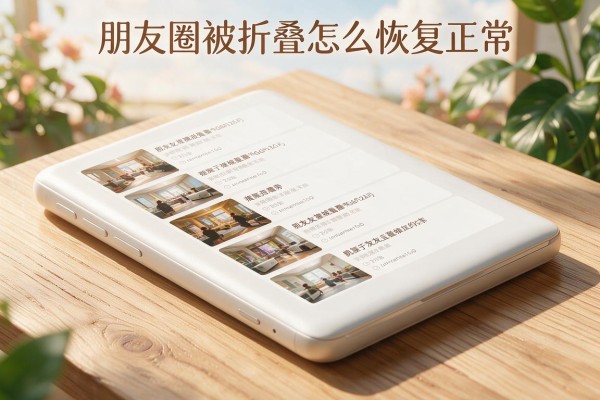 朋友圈被折叠怎么恢复正常