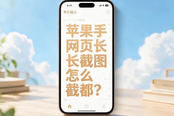 苹果手机网页长截图怎么截?