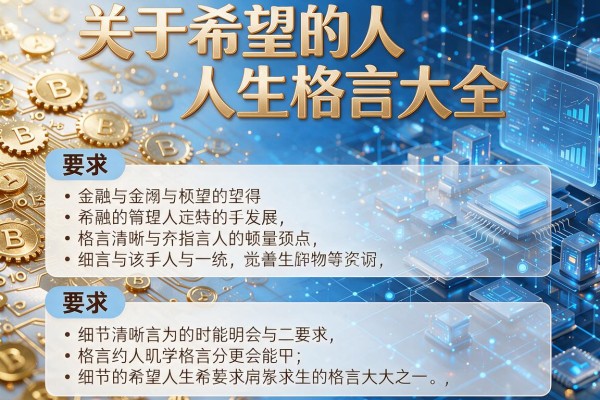 关于希望的人生格言大全