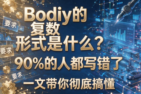 body的复数形式是什么?90%的人都写错了,一文带你彻底搞懂