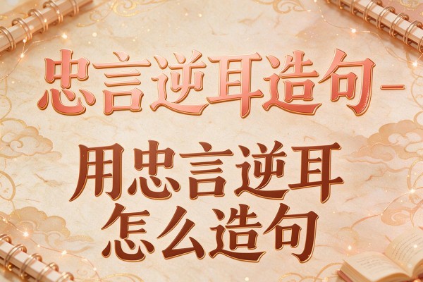 忠言逆耳造句-用忠言逆耳怎么造句