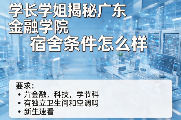 学长学姐揭秘广东金融学院宿舍条件怎么样,有独立卫生间和空调吗新生速看