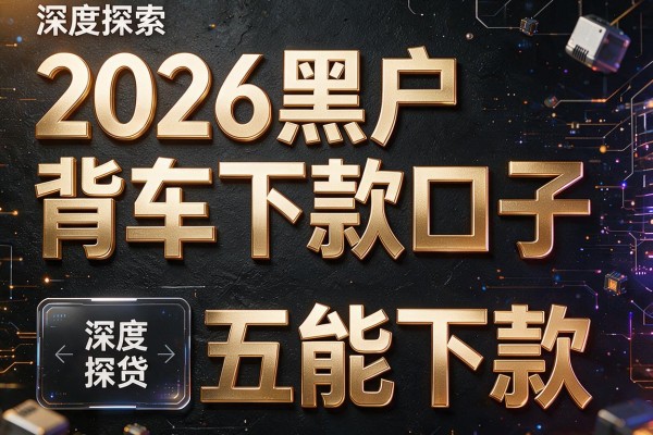 2026黑户背车下款口子,深度探索五个能下款的网贷
