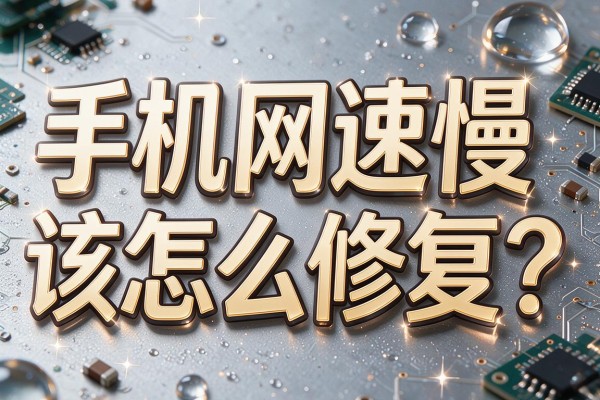 手机网速慢该怎么修复?