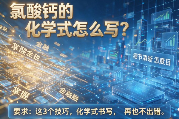氯酸钙的化学式怎么写?掌握这3个技巧,化学式书写再也不出错