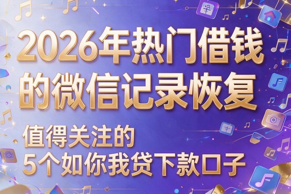 2026年热门借钱的微信记录恢复，值得关注的5个如你我贷下款口子