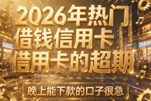 2026年热门借钱信用卡的卡超期，晚上能下款的口子很急
