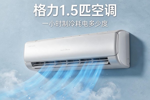 格力1.5匹空调一小时制冷耗电多少度