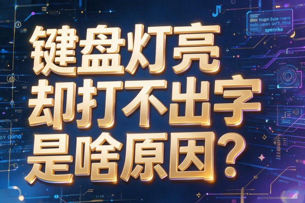 键盘灯亮却打不出字是啥原因？