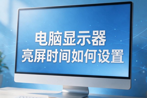 电脑显示器亮屏时间如何设置