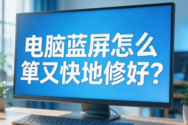 电脑蓝屏怎么简单又快地修好?