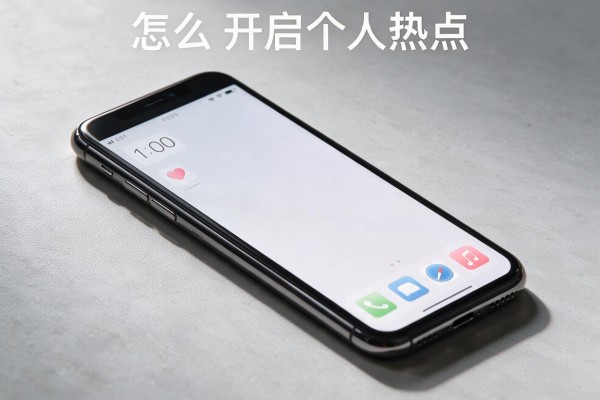 苹果手机怎么开启个人热点