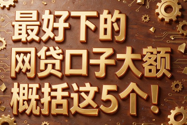 最好下的网贷口子大额概括这5个！本文为您详细网罗！