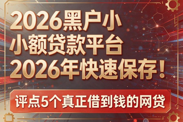 2026黑户小额贷款平台2026年快速保存!评点5个真正借到钱的网贷
