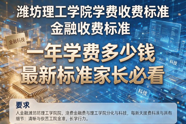 潍坊理工学院学费收费标准 一年学费多少钱最新标准家长必看