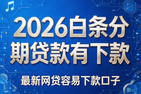 2026白条分期贷款有下款,最新网贷容易下款口子
