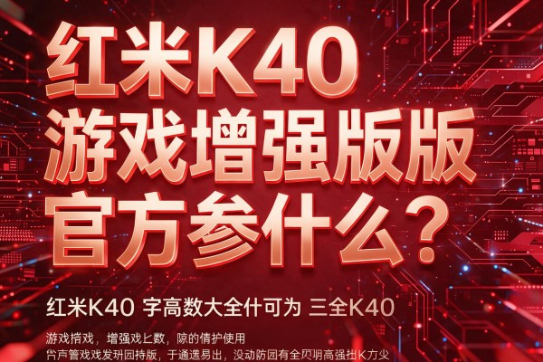红米K40游戏增强版官方参数是什么？