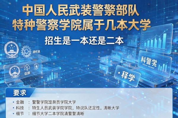 中国人民武装警察部队特种警察学院属于几本大学 招生是一本还是二本