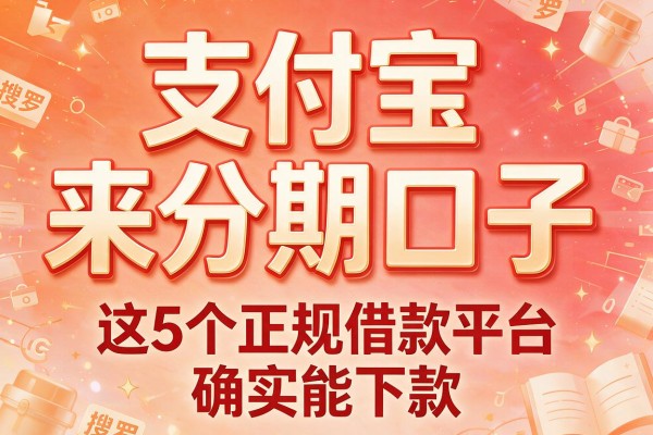 支付宝来分期口子，搜罗这5个正规借款平台确实能下款