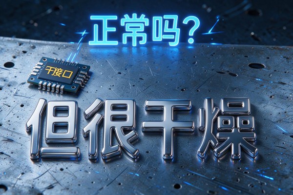 闪电接口显示液体但很干燥,正常吗?