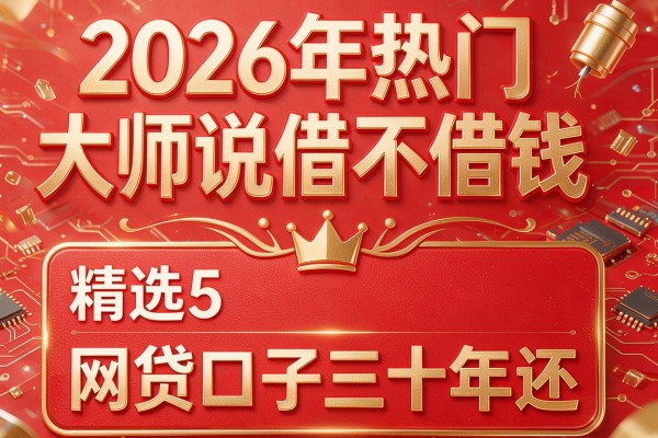 2026年热门大师说借不借钱,精选5个网贷口子三十年还的