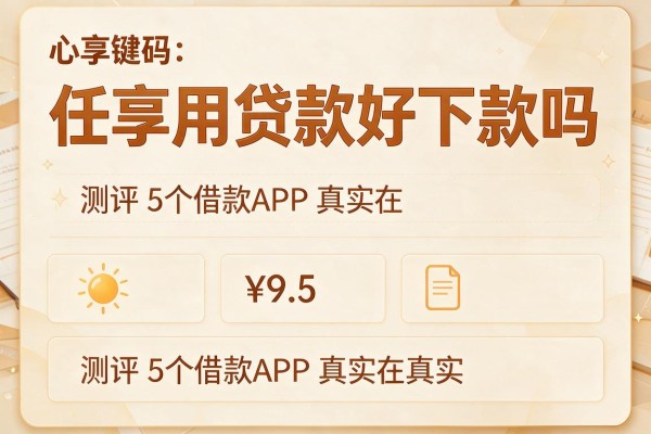 任享用贷款好下款吗，测评5个借款APP真实在