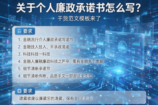 关于个人廉政承诺书怎么写?干货范文模板来了,建议收藏