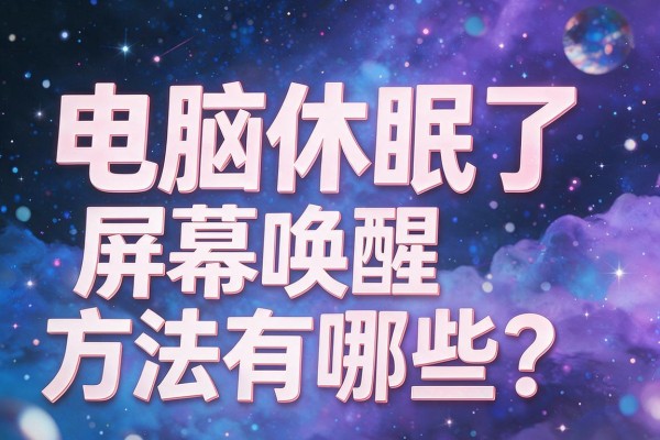 电脑休眠了,屏幕唤醒方法有哪些?