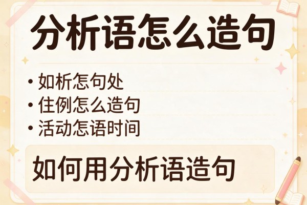 分析语怎么造句，如何用分析语造句