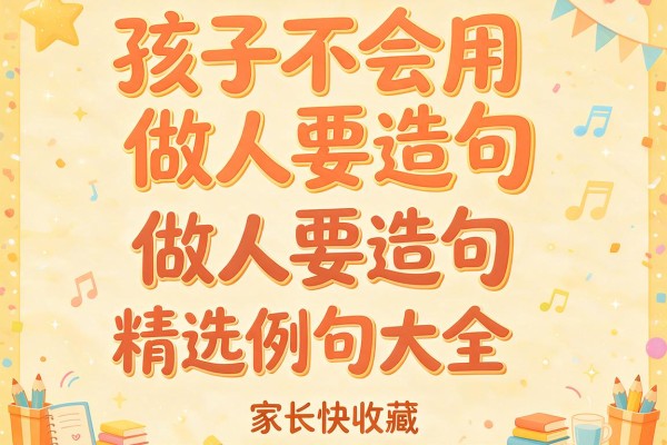 孩子不会用做人要造句 做人要造句精选例句大全家长快收藏