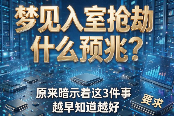 梦见入室抢劫是什么预兆?原来暗示着这3件事,越早知道越好