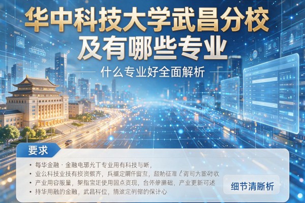 华中科技大学武昌分校有哪些专业及什么专业好全面解析