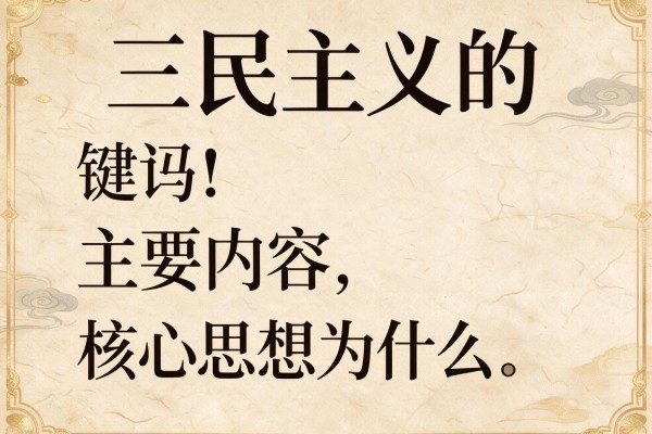 三民主义的主要内容和核心思想是什么