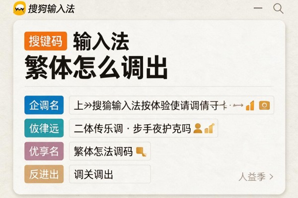 搜狗输入法繁体怎么调出