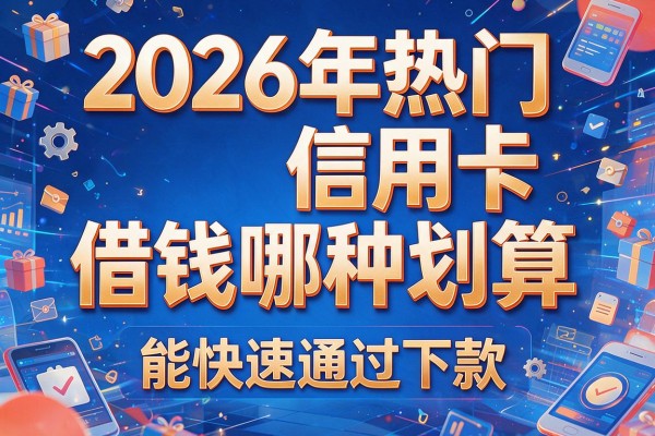 2026年热门信用卡借钱哪种划算,能快速通过下款的网贷