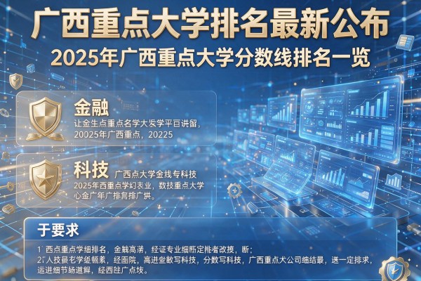 广西重点大学排名最新公布,2025年广西重点大学分数线排名一览