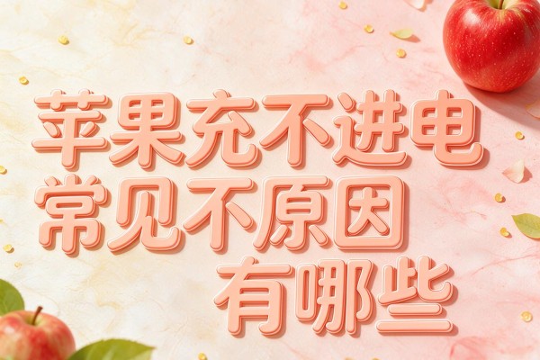 苹果充不进电常见原因有哪些