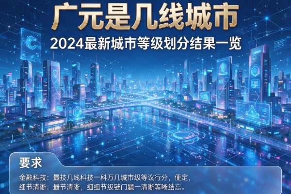 广元是几线城市 2024最新城市等级划分结果一览